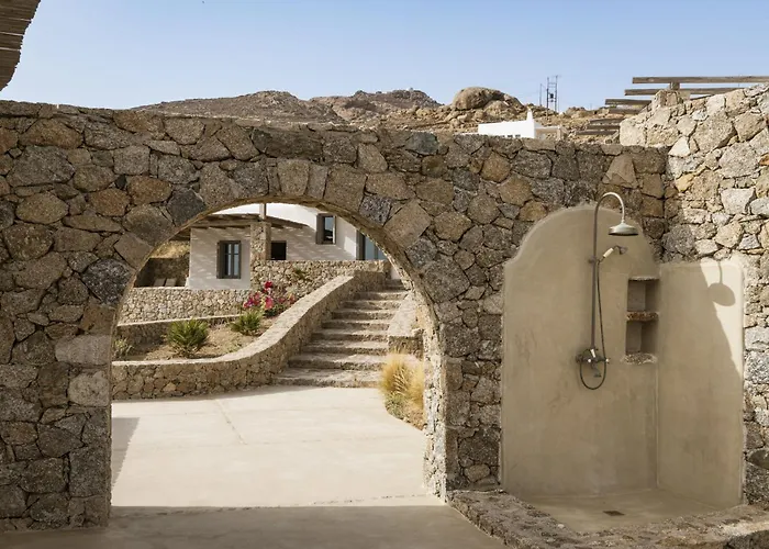 빌라 Seafront 9bdr Serenity In Mykonos *