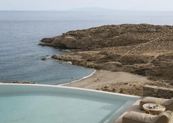 Seafront 9bdr Serenity In Mykonos 빌라 칼라파티스