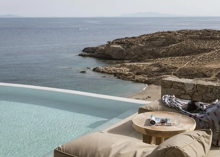 Seafront 9bdr Serenity In Mykonos 빌라 칼라파티스