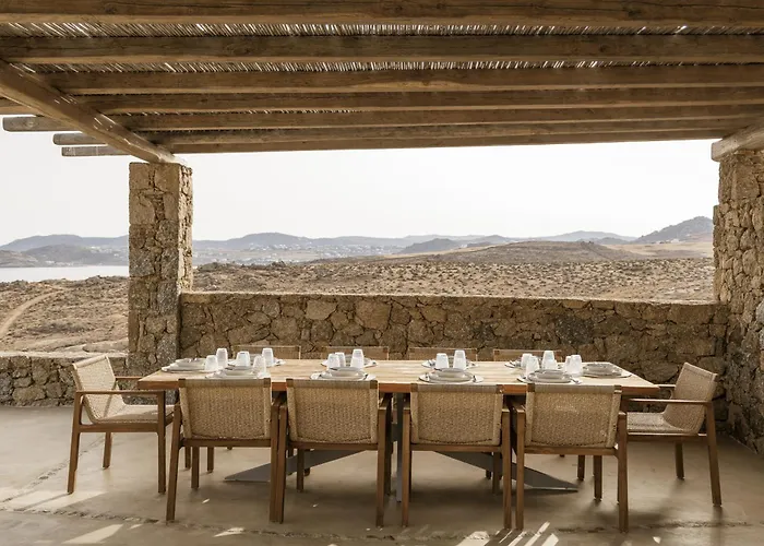 Villa Seafront 9bdr Serenity In Mykonos Kalafatis